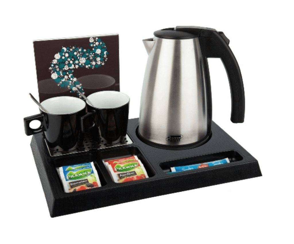 ACCUEIL Plateaux Artalys pour bouilloires EXPRESSO et LUNGO – Équipements de chambre hôtel pratiques et élégants